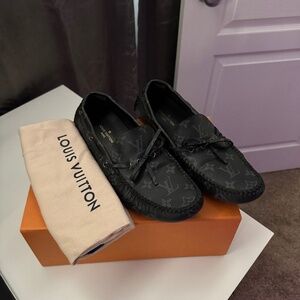 Louis Vuitton Arizona Moccasins in Monogram Eclipse canvas